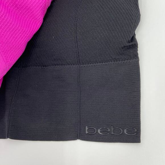 Bebe Seamless Comfort Bras 2 Pack Size 1X Black Pink Longline - Picture 4 of 9